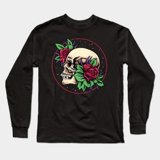 Romantic Skull Long Sleeve T-Shirt